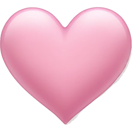 Light pink heart emoji