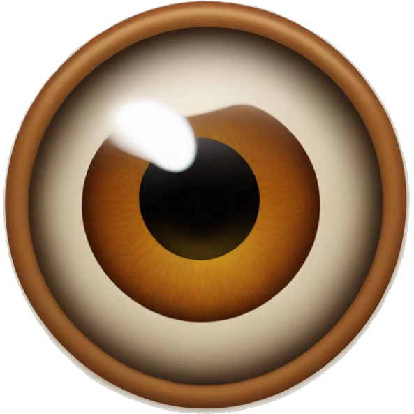brown eyeball emoji