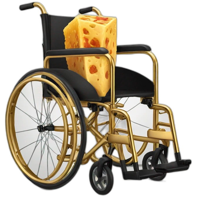 fresh meat cube golden wheelchair emoji