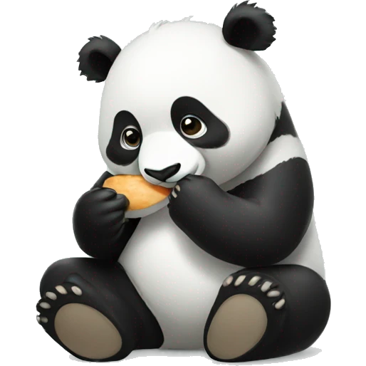 panda eating emoji