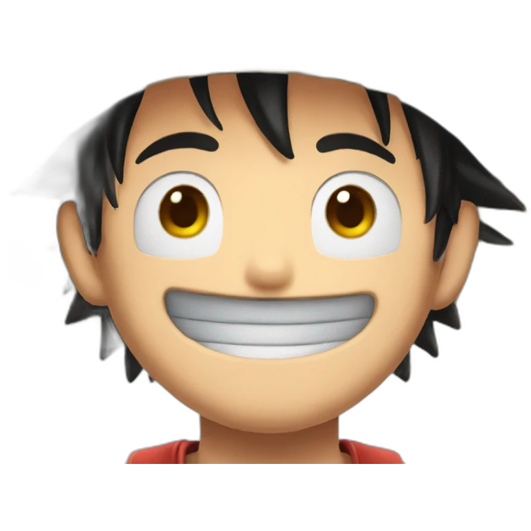Luffy avec son chapeau emoji