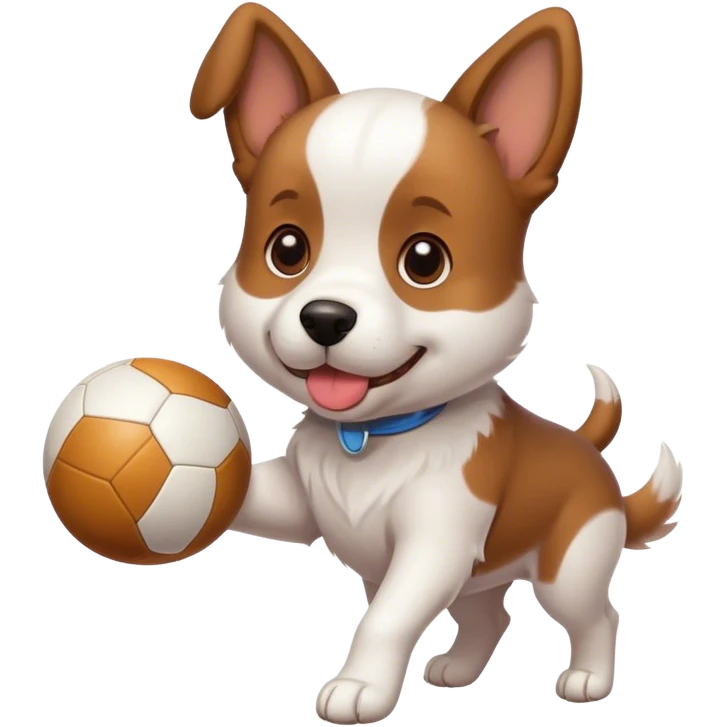 Dog with a ball emoji