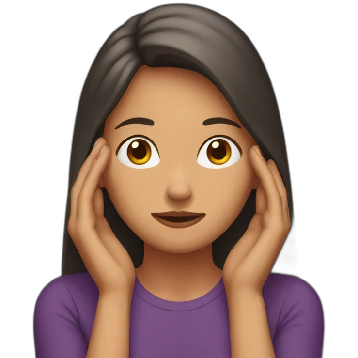woman with her hands on her ears emoji