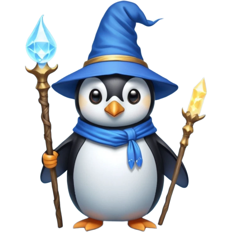 Penguin Wizard emoji