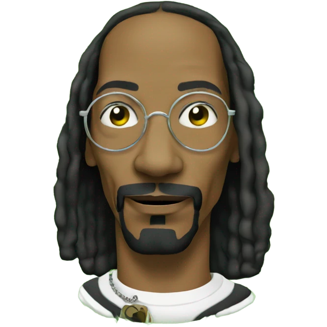 Snoop dog with weed symbols around him emoji