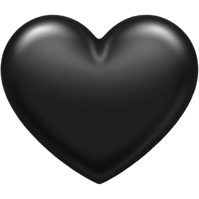 black heart emoji
