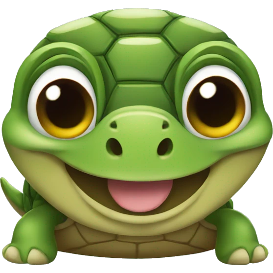 Turtle smiling emoji