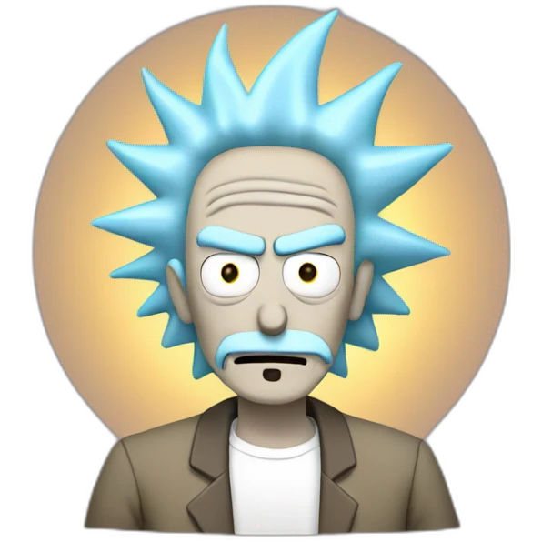 rick sanchez with spatial portal emoji