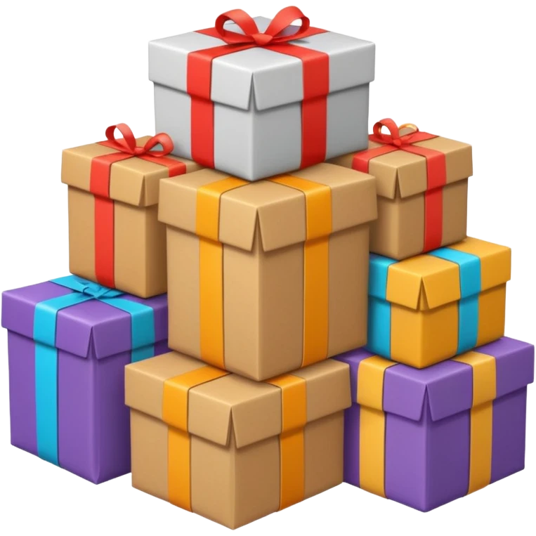 big pile of packages emoji