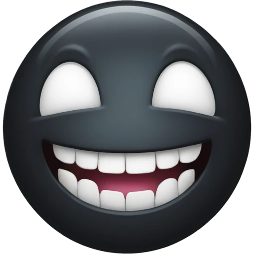 Toothless smiley face  emoji