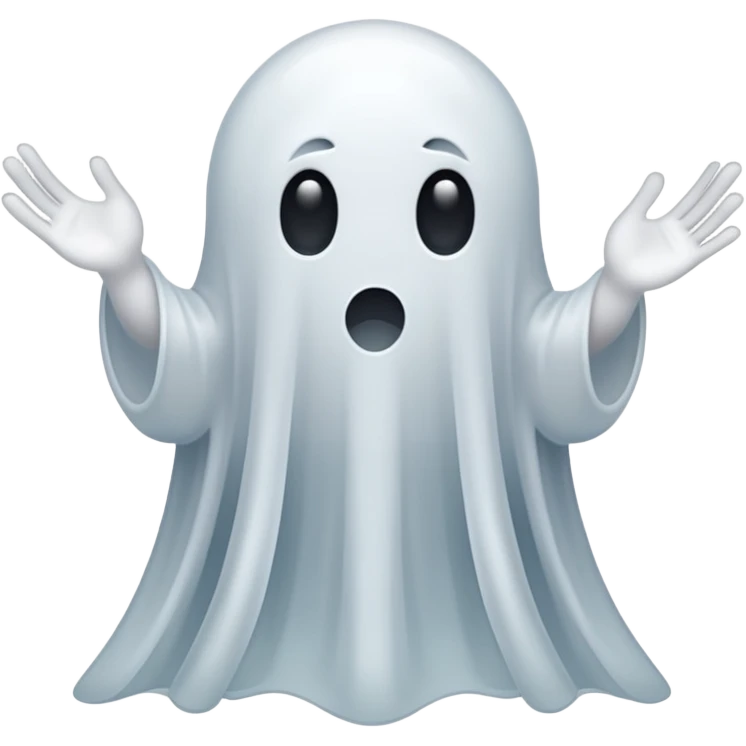 A ghost of a font character emoji
