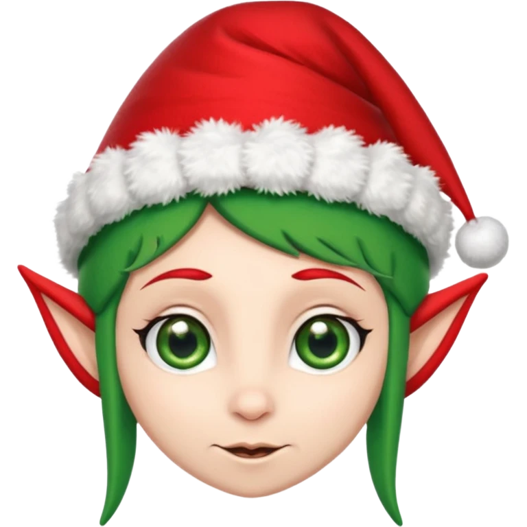 christmas elf head emoji