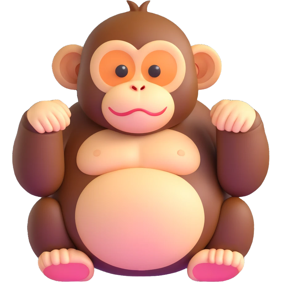 super fat monkey emoji