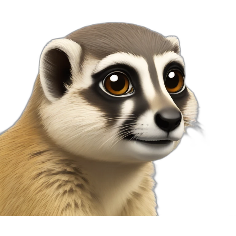 Suricate avec une marmotte emoji