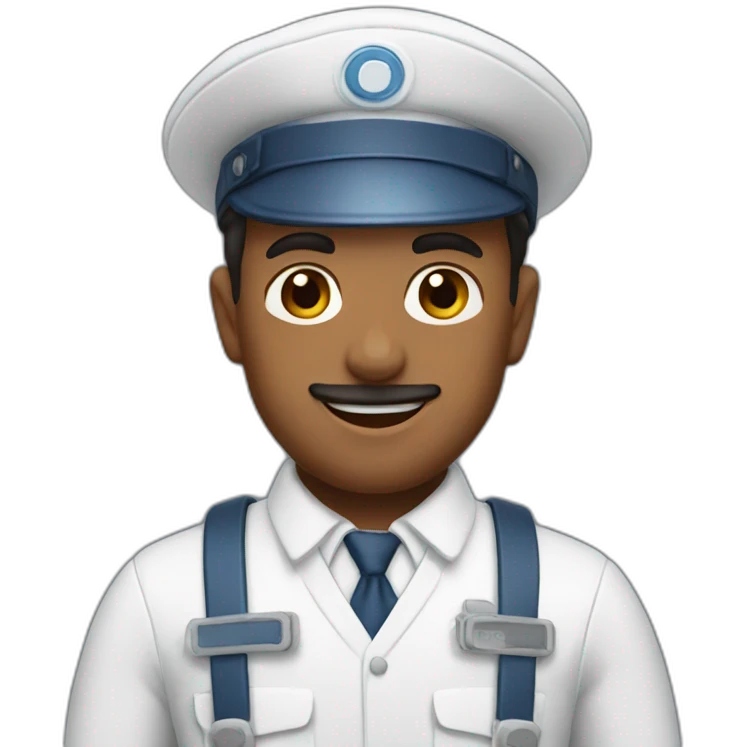 A milkman emoji