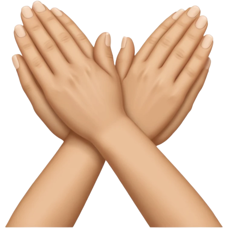 deux mains qui ce croise emoji