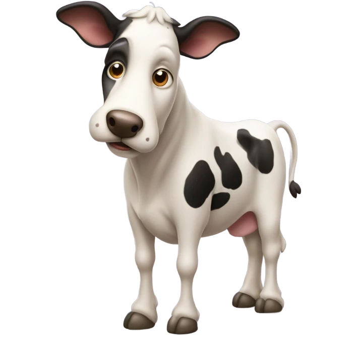 cow mixed with dog emoji