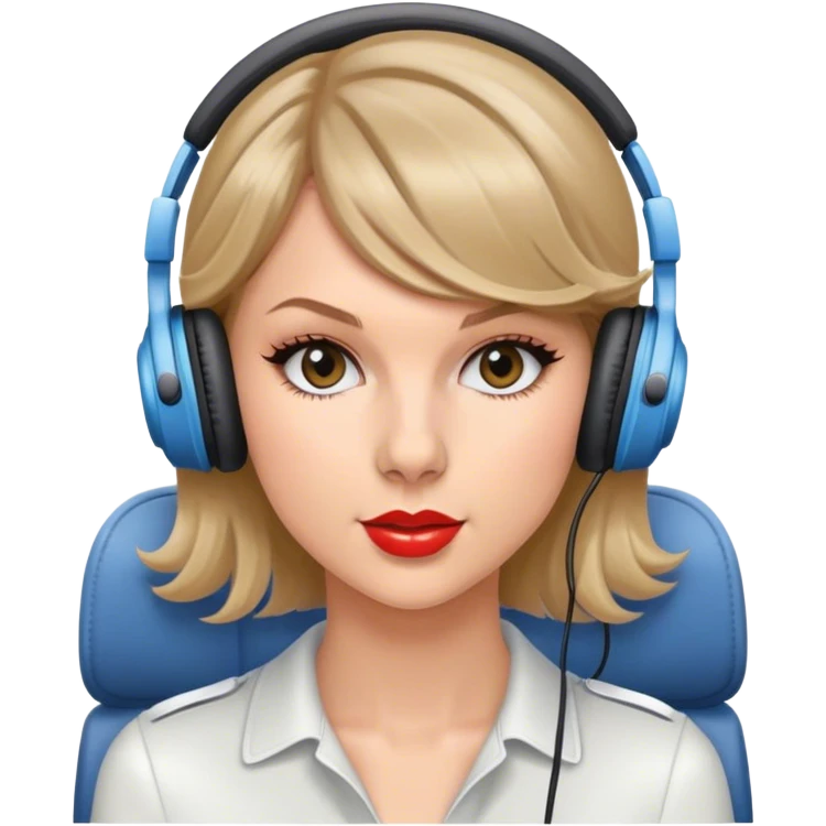 Tylor Swift rifding on a plane emoji