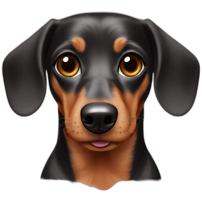 dachshund-face-cream emoji