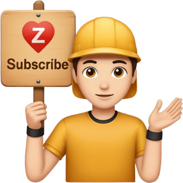 Somebody holding a sign say subscribe to Zylergaming emoji