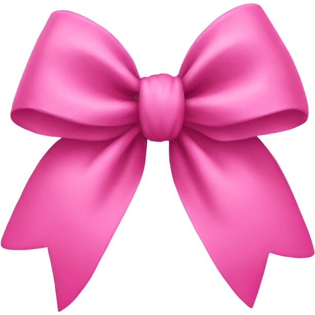 Pink bow emoji