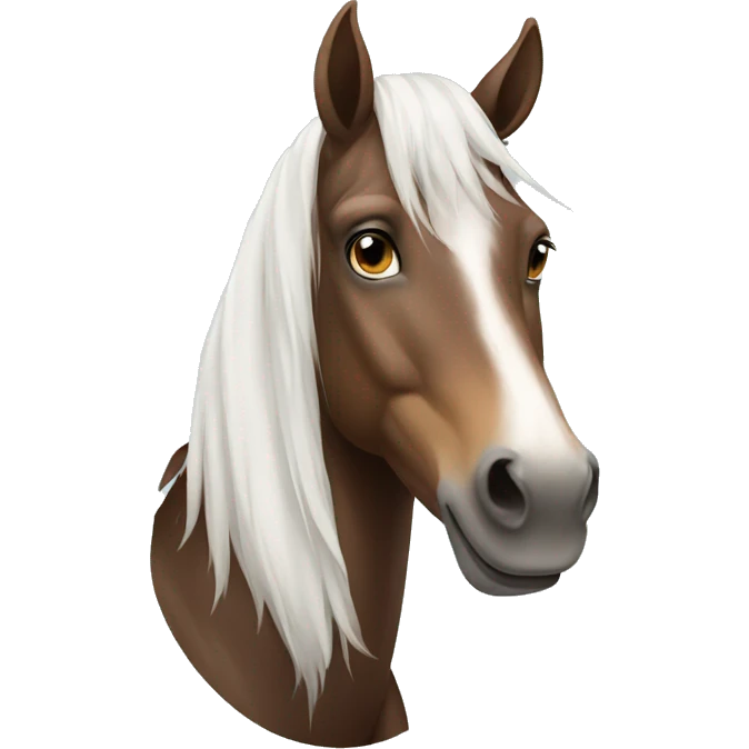 Horse with white star emoji