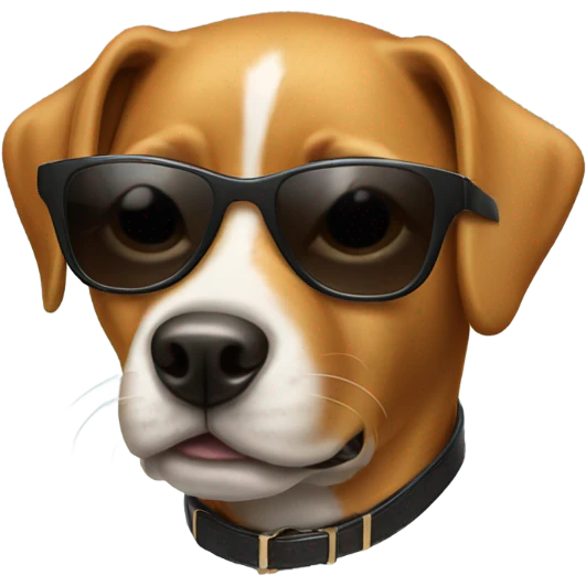 Dog with sunglasses  emoji
