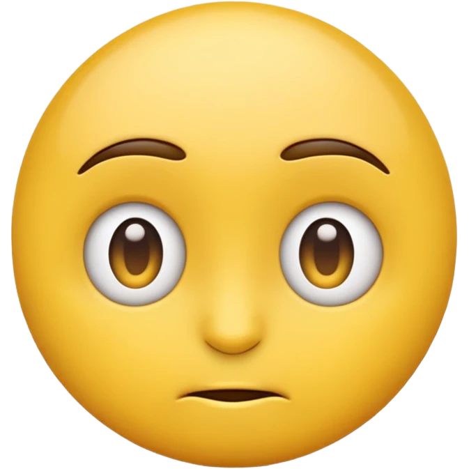 Emoji giving side eye emoji