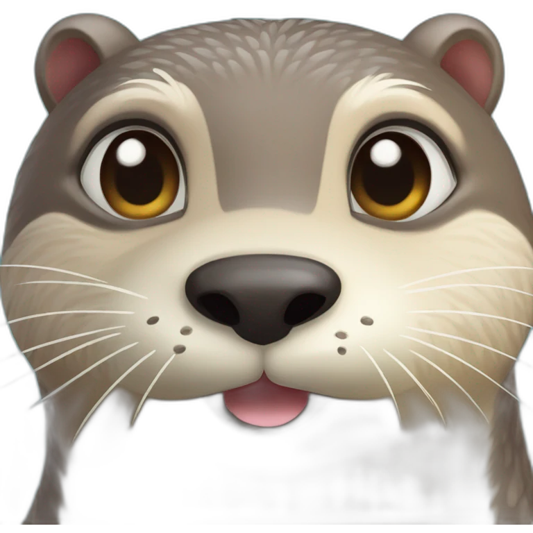 Loutre qui fais un bisous emoji