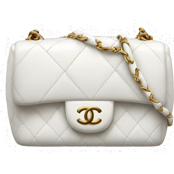 white chanel bag emoji