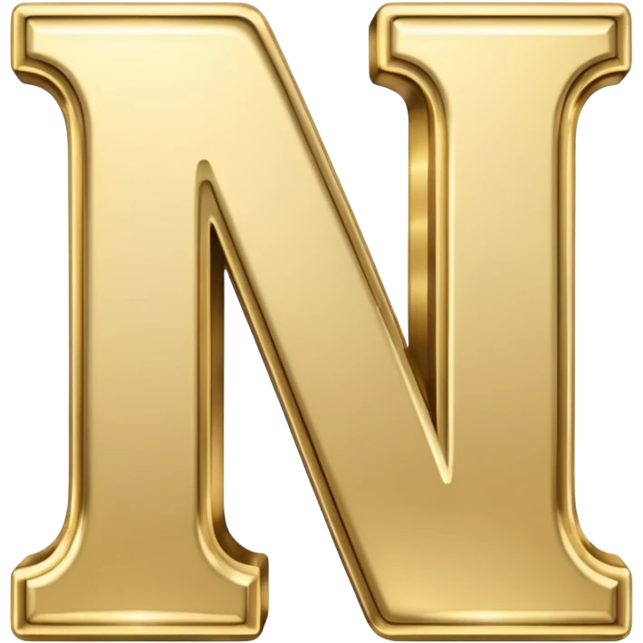 letter M in light gold emoji