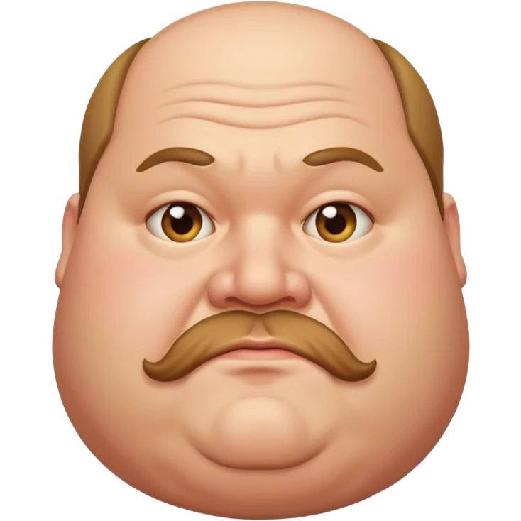 A fat man emoji