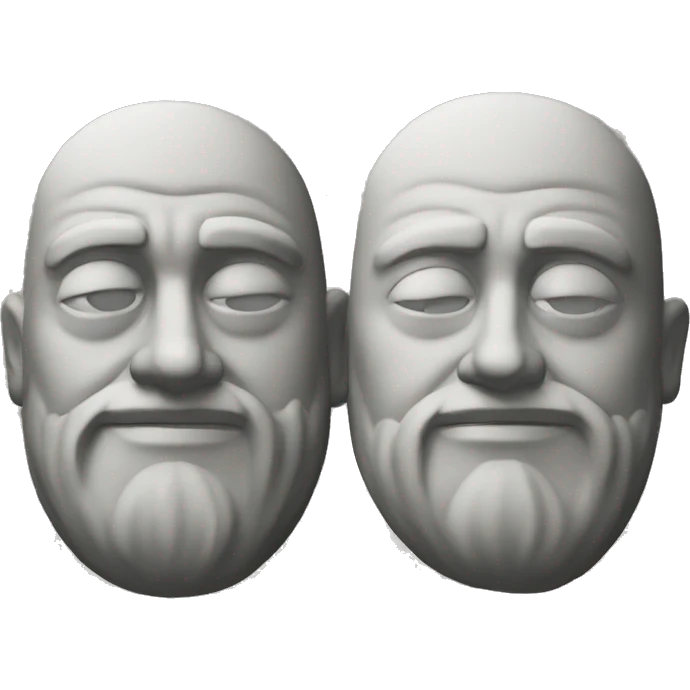 a pair of paidouble-coupled stone emoji
