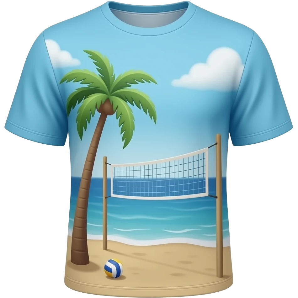 beach volley ball shirt emoji