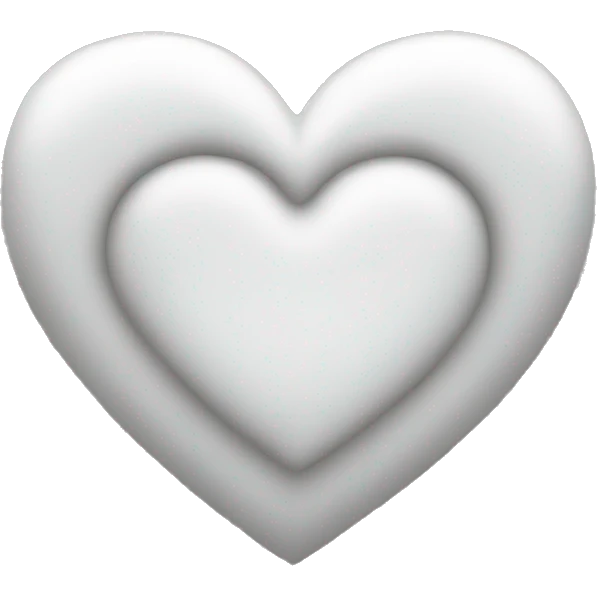 White heart  emoji