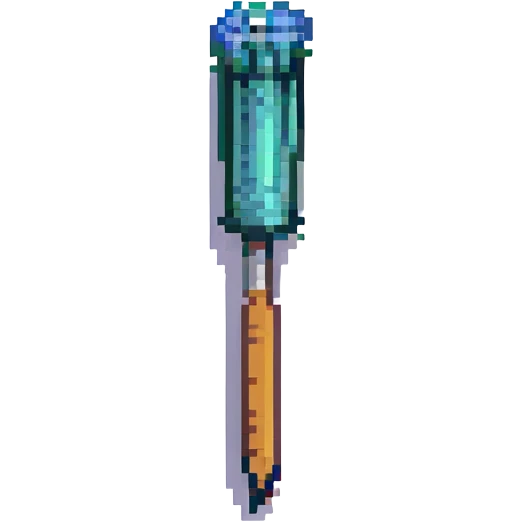 paintbrush in pixel art style emoji