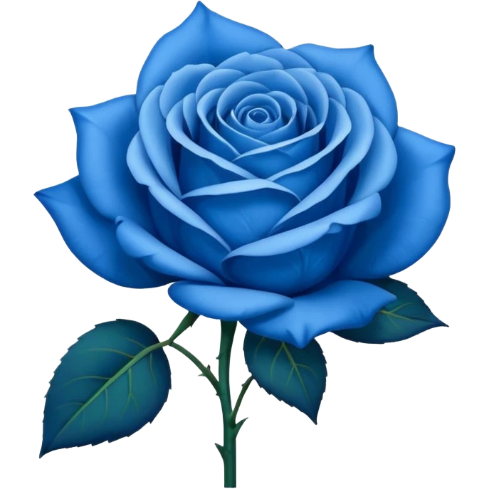 Rosa azul emoji