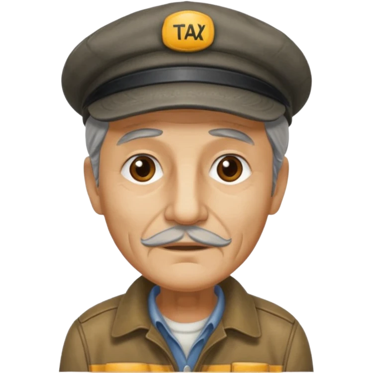 old taxi driver emoji