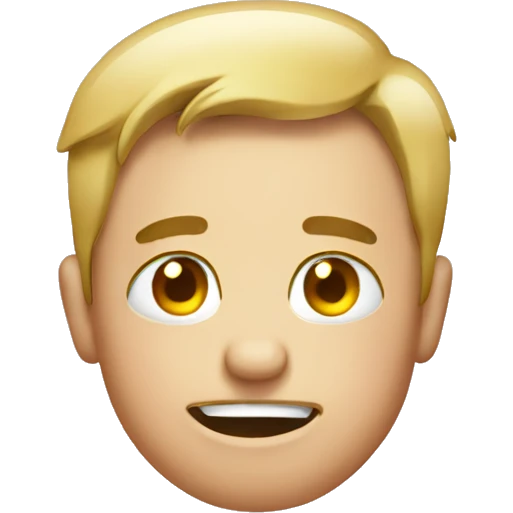 Blushing drunk face emoji