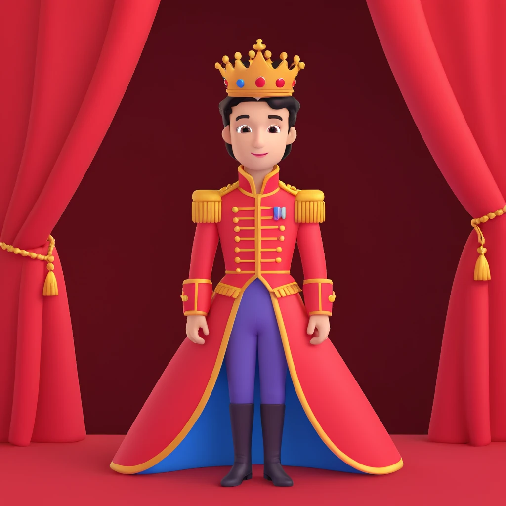 prince in red dress, royaqle background emoji