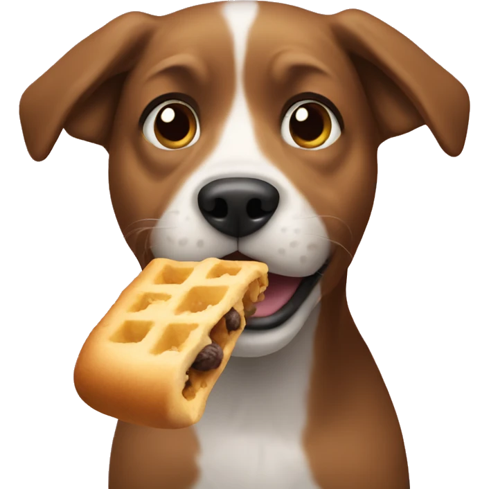 Dog eating emoji