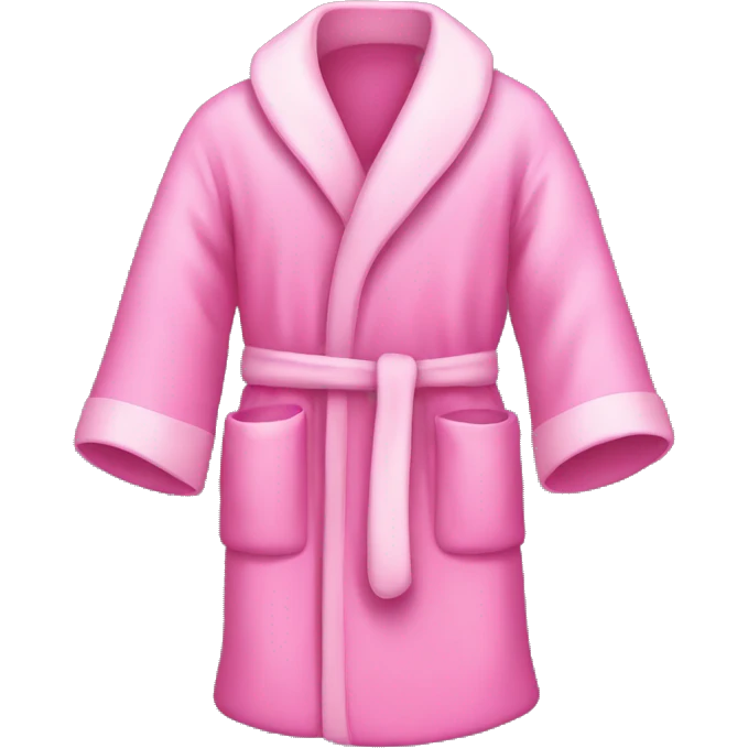 Pink robe with heatts emoji