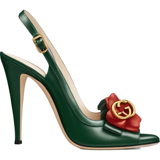 Gucci slingback heel emoji