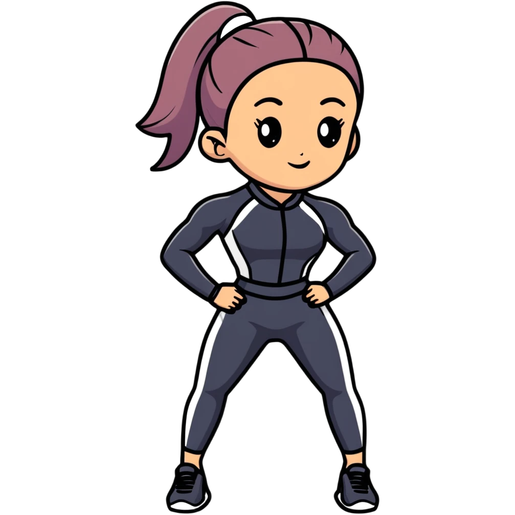Ariana grande in a work out suit  emoji