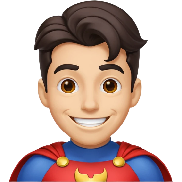 I want a goofy super hero emoji