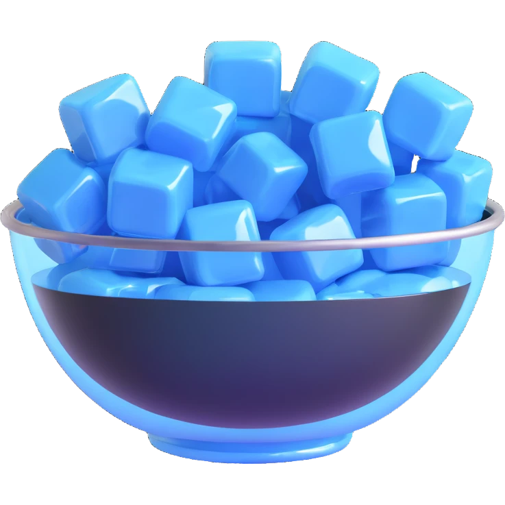 ice cubes in a bowl emoji