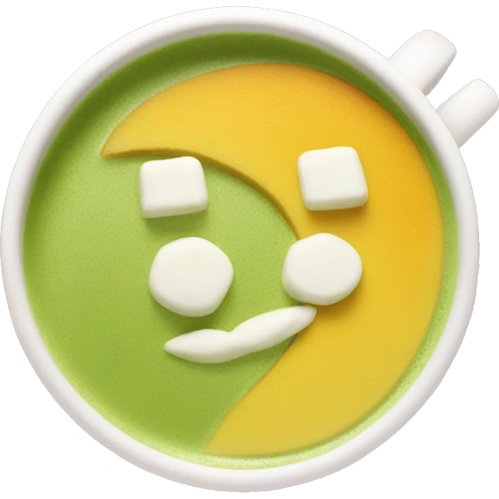 mango matcha latte  emoji