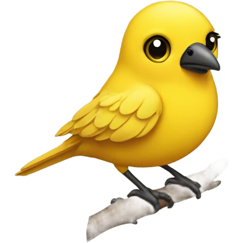 Yellow bird  emoji