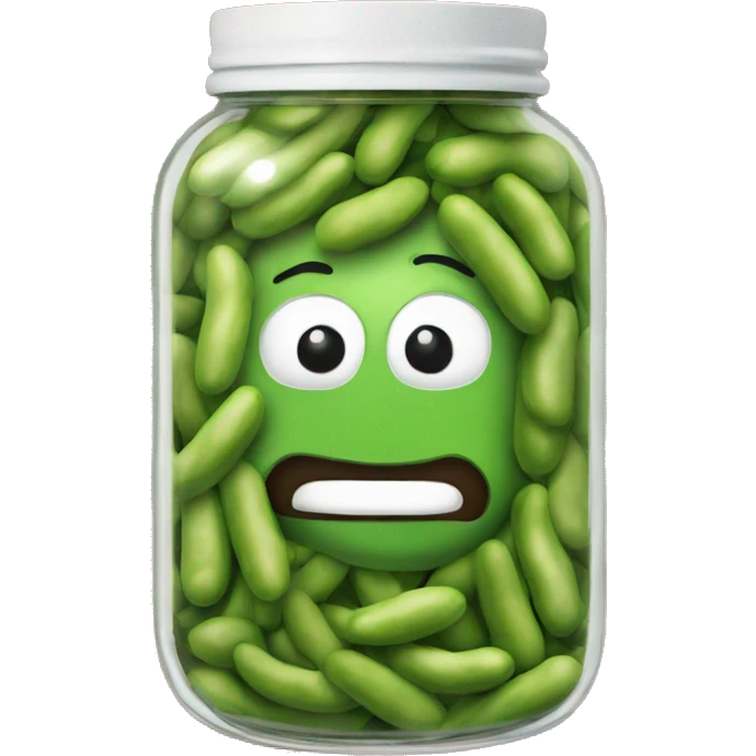 Geeen beans in a jar emoji