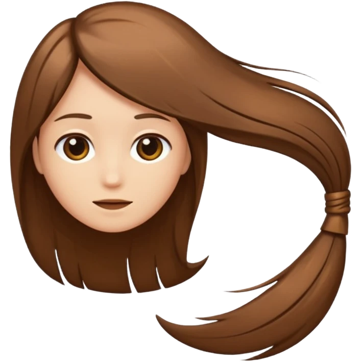 make a single hair emoji